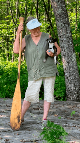 Angler and thier small dog